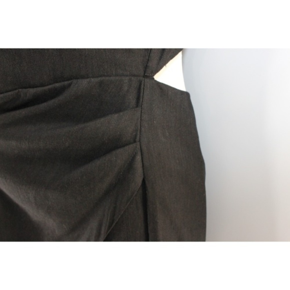 Modern Citizen Mini Dress Cutout Back‎ Linen Blend Large Black - Picture 7 of 7